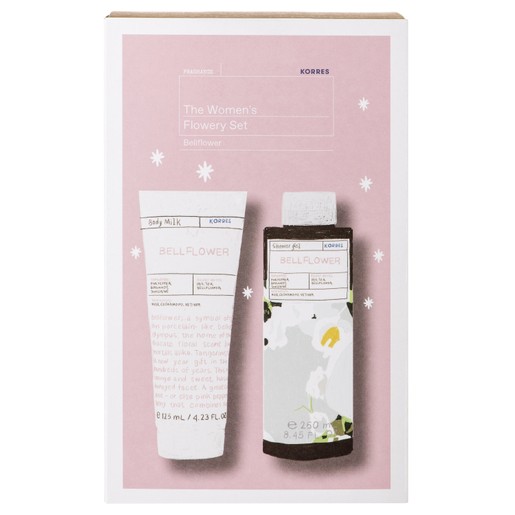 Korres Gift Set The Women\'s Flowery Set Bellflower Body Milk 125ml & Showergel 250ml σε Ειδική Τιμή Korres Gift Set The Women\'s Flowery Set Bellflower Body Milk 125ml & Showergel 250ml σε Ειδική Τιμή