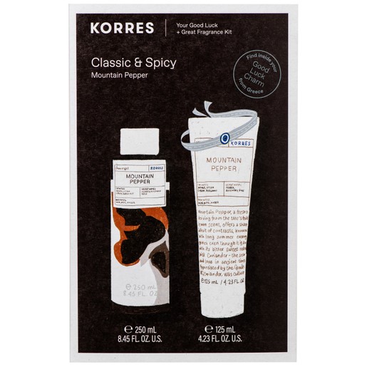 Korres Promo Classic & Spicy Mountain Pepper Showergel 250ml & Aftershave Balm 125ml & Δώρο Good Luck Charm Βραχιόλι Korres Promo Classic & Spicy Mountain Pepper Showergel 250ml & Aftershave Balm 125ml & Δώρο Good Luck Charm Βραχιόλι