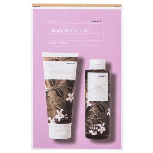 Korres Promo Jasmine Body Refresh Kit Renewing Cleanser 250ml & Body Smoothing Milk 200ml σε Ειδική Τιμή Korres Promo Jasmine Body Refresh Kit Renewing Cleanser 250ml & Body Smoothing Milk 200ml σε Ειδική Τιμή