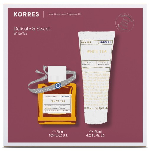 Korres Promo Delicate & Sweet White Tea Eau De Toilette 50ml & Body Milk White Tea 125ml & Δώρο Good Luck Charm Βραχιόλι Korres Promo Delicate & Sweet White Tea Eau De Toilette 50ml & Body Milk White Tea 125ml & Δώρο Good Luck Charm Βραχιόλι