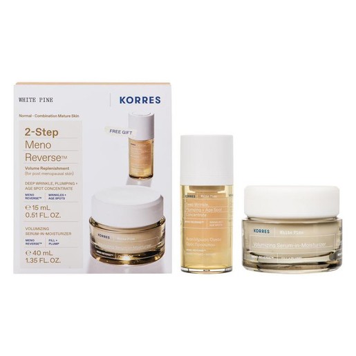 Korres Promo White Pine Volumizing Serum-In-Moisturizer 40ml & Δώρο Wrinkle, Plumping and Age Spot Concentrate 15ml