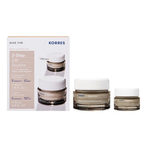 Korres Promo Black Pine Bounce Firming Moisturizer Cream 40ml & Δώρο Plump-Up Sleeping Facial Serum 15ml