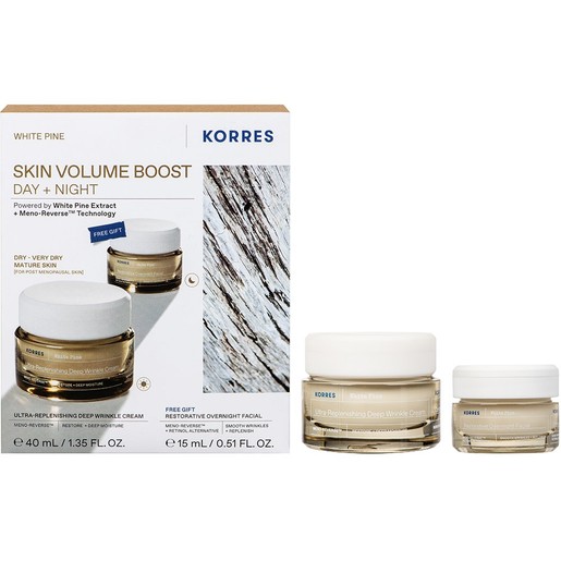 Korres Promo White Pine Ultra Replenishing Deep Wrinkle Cream 40ml & Δώρο Restorative Overnight Facial Night Cream 15ml Korres Promo White Pine Ultra Replenishing Deep Wrinkle Cream 40ml & Δώρο Restorative Overnight Facial Night Cream 15ml