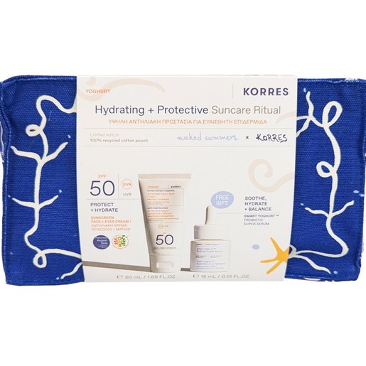 Korres Promo Yoghurt Sunscreen Face & Eyes Cream Spf50, 50ml & Δώρο Smart Probiotic Super Serum 15ml & Νεσεσέρ 1 Τεμάχιο