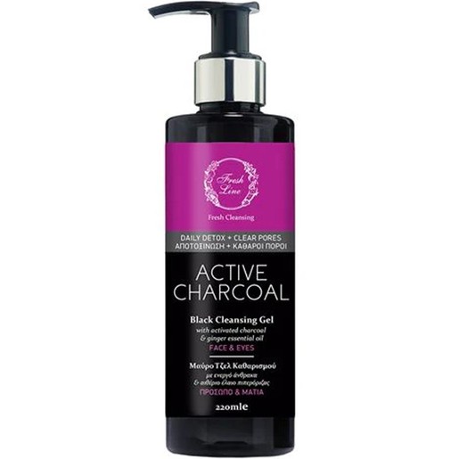 Fresh Line Fresh Cleansing Active Charcoal Black Cleansing Gel 220ml