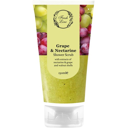 Fresh Line Grape & Nectarine Shower Scrub 150ml