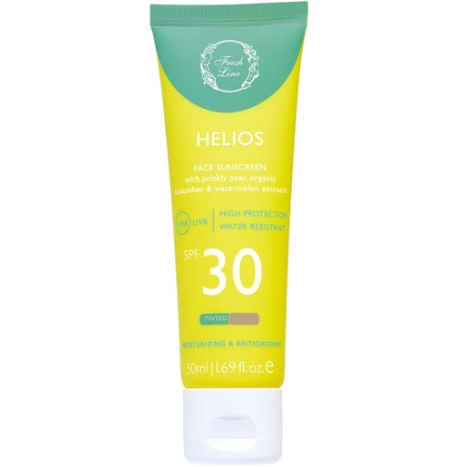 Fresh Line Helios Face Tinted Spf30 Sunscreen Cream 50ml