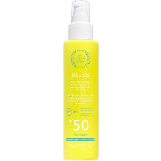 Fresh Line Helios Face & Body Spf50 Milky Sunscreen Spray 150ml