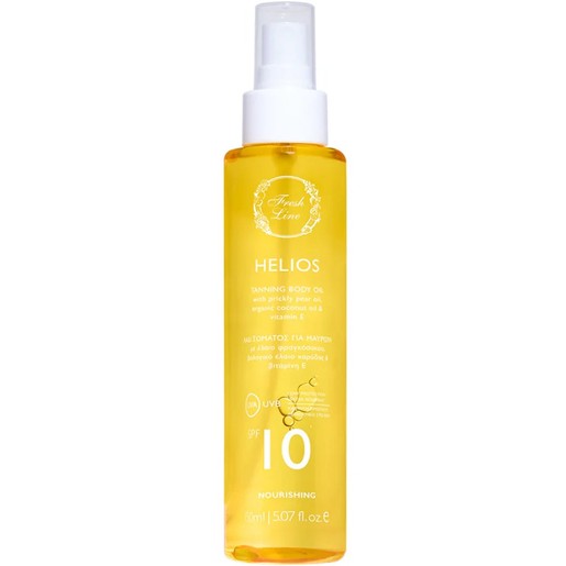 Fresh Line Helios Spf10 Tanning Body Oil 150ml