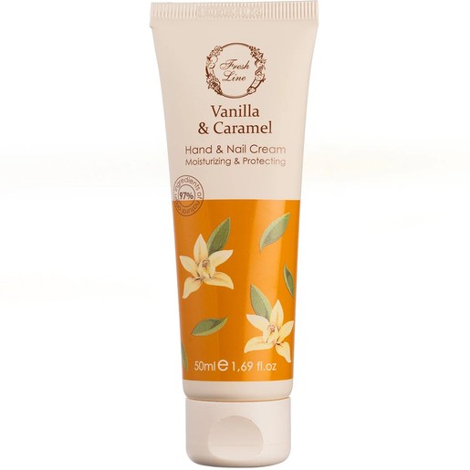 Fresh Line Vanilla & Caramel Moisturizing & Protecting Hand & Nail Cream 50ml