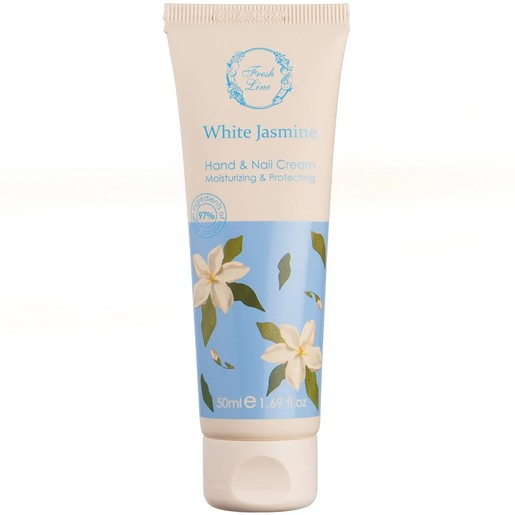 Fresh Line White Jasmine Moisturizing & Protecting Hand & Nail Cream 50ml