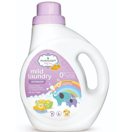 Pharmasept Mild Laundry Detergent Απαλό Υγρό Απορρυπαντικό Βρεφικών Ρούχων με Καθαριστικούς Παράγοντες Φυτικής Προέλευσης 1L Pharmasept Mild Laundry Detergent Απαλό Υγρό Απορρυπαντικό Βρεφικών Ρούχων με Καθαριστικούς Παράγοντες Φυτικής Προέλευσης 1L