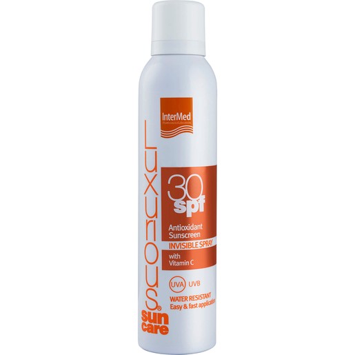 Luxurious Suncare Antioxidant Sunscreen Invisible Spray Spf30, Διάφανο Spray Σώματος Υψηλής Αντηλιακής Προστασίας 200ml Luxurious Suncare Antioxidant Sunscreen Invisible Spray Spf30, Διάφανο Spray Σώματος Υψηλής Αντηλιακής Προστασίας 200ml