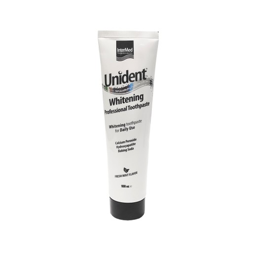 Unident Whitening Professional Toothpaste Λευκαντική Οδοντόκρεμα Ειδικά Σχεδιασμένη για Καθημερινή Χρήση 100ml Unident Whitening Professional Toothpaste Λευκαντική Οδοντόκρεμα Ειδικά Σχεδιασμένη για Καθημερινή Χρήση 100ml