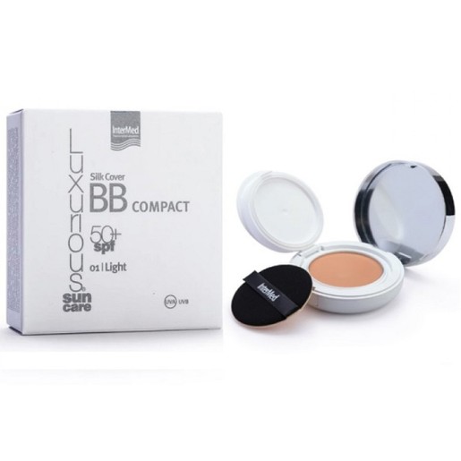 Luxurious Suncare Silk Cover BB Compact SPF50+, 12g - Light Luxurious Suncare Silk Cover BB Compact SPF50+, 12g - Light