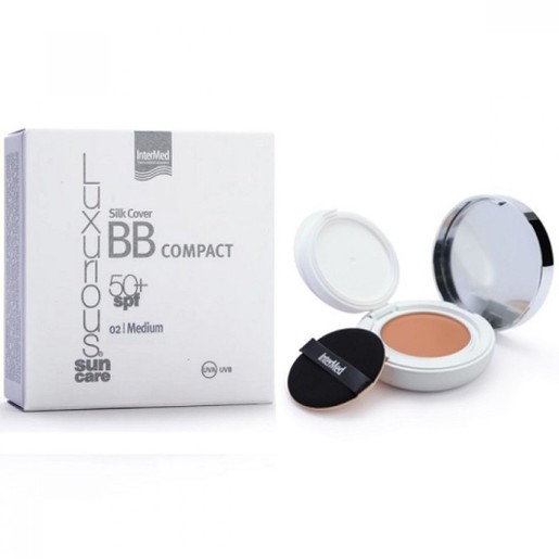 Luxurious Suncare Silk Cover BB Compact SPF50+, 12g - Medium Luxurious Suncare Silk Cover BB Compact SPF50+, 12g - Medium