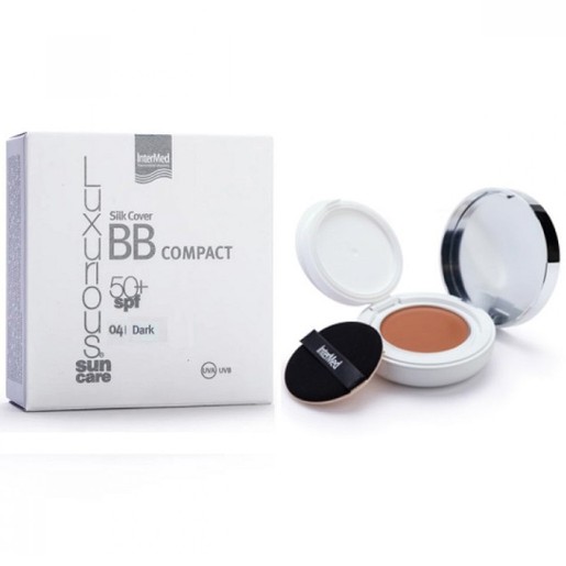 Luxurious Suncare Silk Cover BB Compact SPF50+, 12g - Dark Luxurious Suncare Silk Cover BB Compact SPF50+, 12g - Dark