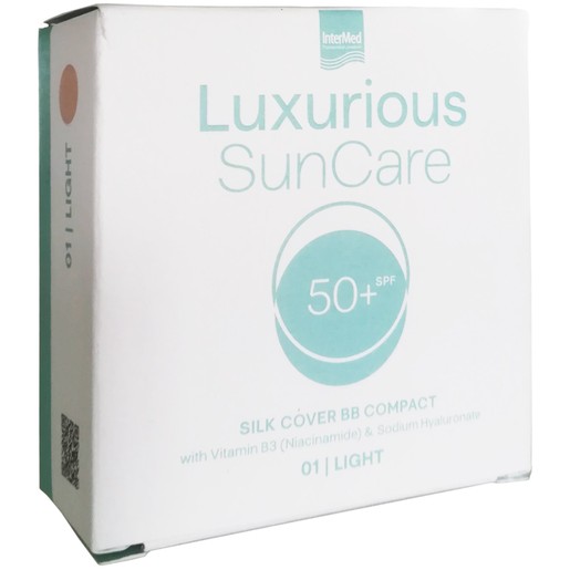 Luxurious Suncare Silk Cover BB Compact SPF50+, 12g - Light