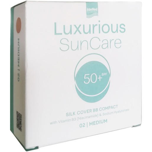 Luxurious Suncare Silk Cover BB Compact SPF50+, 12g - Medium