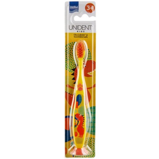 Intermed Unident Kids 3+ Years Children\'s Toothbrush 1 Τεμάχιο - Κίτρινο