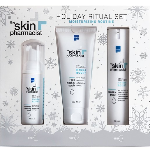 The Skin Pharmacist Promo Hydra Boost Probiotics Cleansing Foam 50ml & Face Mask & Scrub 100ml & Probiotics Cream 50ml