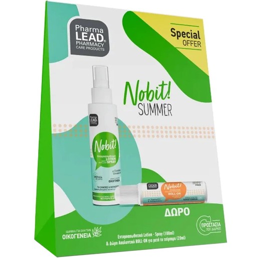 Pharmalead Promo Nobit Insect Repellent Lotion Spray 100ml & Δώρο Soothing After Bite Roll On 20ml Pharmalead Promo Nobit Insect Repellent Lotion Spray 100ml & Δώρο Soothing After Bite Roll On 20ml