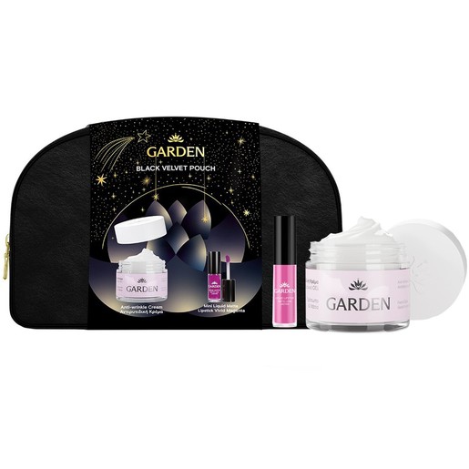 Garden Promo Anti-Wrinkle Cream with Hyaluronic Acid for Face & Eyes 50ml & Mini Liquid Matte Lipstick Vivid Magenta 2ml Δώρο Νεσεσέρ 1 Τεμάχιο