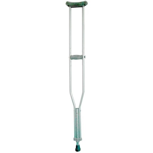 John\'s Underarm Aluminum Canes - Crutches Deluxe Κωδ 15022 Long Grey 1 Ζευγάρι John\'s Underarm Aluminum Canes - Crutches Deluxe Κωδ 15022 Long Grey 1 Ζευγάρι