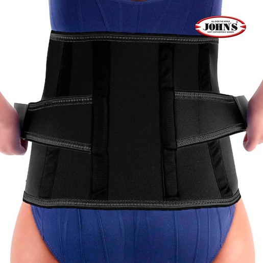 John\'s Neoprene Hip Back Support Lombo 1 XL Black Κωδ 120200, 1 Τεμάχιο