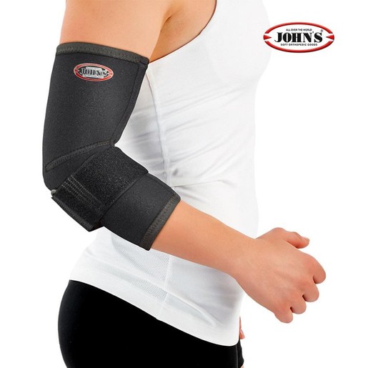 John\'s Neoprene Epicondylitis Elbow Support L Black Κωδ 120175, 1 Τεμάχιο