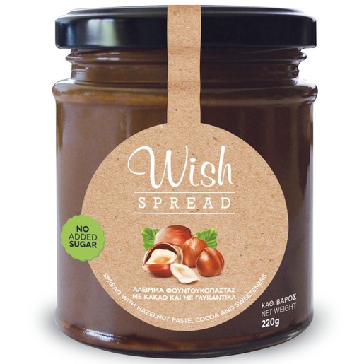 Wish Spread with Hazelnut Paste & Cocoa 220g