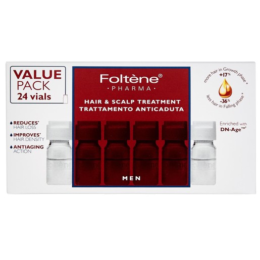 Foltene Pharma Πακέτο Προσφοράς Men Hair & Scalp Treatment 24Vialsx6ml & Δώρο Δυναμωτικό Σαμπουάν 200ml & Βούρτσα Detangling Foltene Pharma Πακέτο Προσφοράς Men Hair & Scalp Treatment 24Vialsx6ml & Δώρο Δυναμωτικό Σαμπουάν 200ml & Βούρτσα Detangling