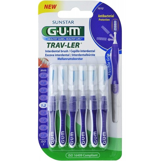 Gum Trav-Ler Interdental Brush 6 Τεμάχια - 1.2mm