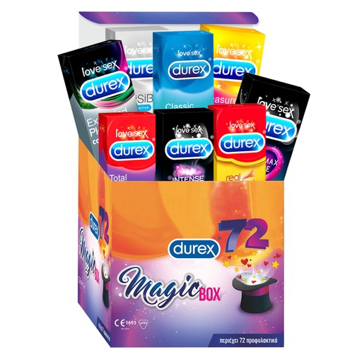 Durex Magic Box Συλλογή Προφυλακτικών 72 Τεμάχια Durex Magic Box Συλλογή Προφυλακτικών 72 Τεμάχια