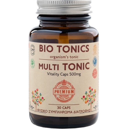 Bio Tonics Premium Multi Tonic Vitality 500mg, 30veg.caps