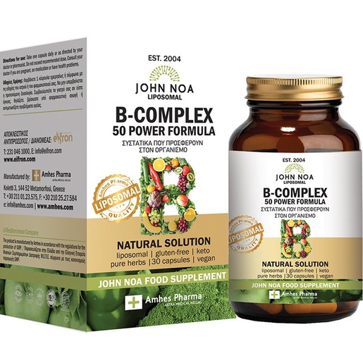 John Noa Liposomal Vitamin B-50 Complex Power Formula 30veg.caps