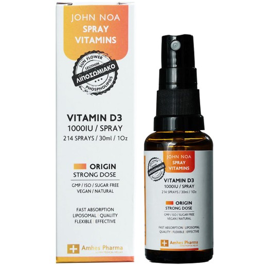 John Noa Vitamin D3 Origin Strong Dose 1000IU Spray 30ml