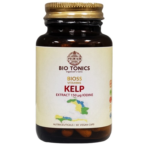 Premium Bio Tonics Kelp Extract 150μg Iodine 60veg.caps