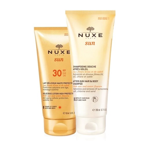 Nuxe Πακέτο Προσφοράς Sun Lait Delicieux Spf30 Face & Body 150ml & Δώρο After Sun Hair & Body Shampoo 200ml Nuxe Πακέτο Προσφοράς Sun Lait Delicieux Spf30 Face & Body 150ml & Δώρο After Sun Hair & Body Shampoo 200ml