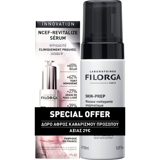 Filorga Promo NCEF-Revitalize Anti-Age Serum 30ml & Skin-Prep Enzymatic Cleansing Foam 150ml