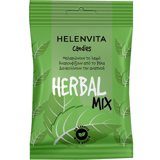 Helenvita Herbal Mix Sore Throat & Cough Candies 20 Τεμάχια