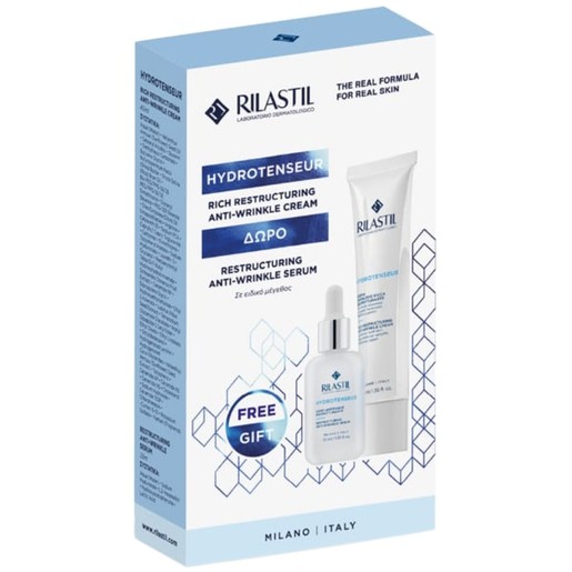 Rilastil Promo Hydrotenseur Rich Restructuring Anti-Wrinkle Cream 40ml & Δώρο Restructuring Anti-Wrinkle Serum 15ml