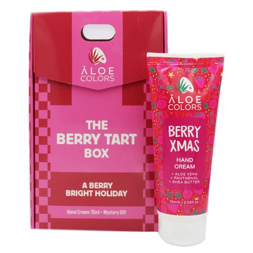 Aloe Colors Promo The Berry Tart Box A Berry Bright Holiday Hand Cream 75ml & Δώρο Mystery Gift