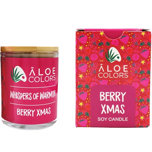 Aloe Colors Berry XMAS Scented Soy Candle 150g