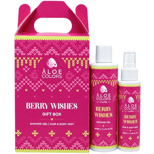 Aloe Colors Promo Berry Wishes Shower Gel 200ml & Hair & Body Mist 100ml