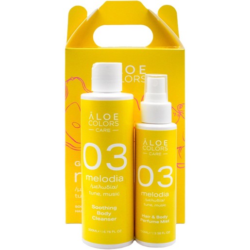 Aloe Colors Promo Melodia oothing Body Cleanser 200ml & Hair & Body Perfume Mist 100ml