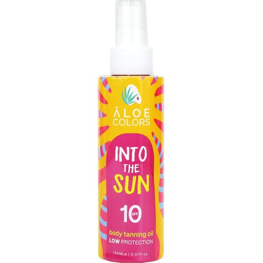 Aloe Colors Into the Sun Spf10 Body Tanning Oil 150ml