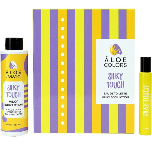 Aloe Colors Silky Touch Eau de Toilette 10ml & Milky Body Lotion 150ml