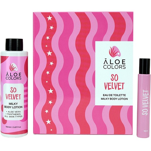 Aloe Colors Promo So Velvet Eau de Toilette 10ml & Milky Body Lotion 150ml