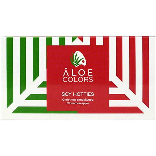 Aloe Colors Soy Hotties Chistmas Sandalwood & Cinnamon Apple 14 Τεμάχια